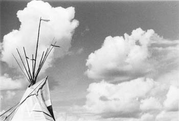 Minnesota Tepees and Clouds